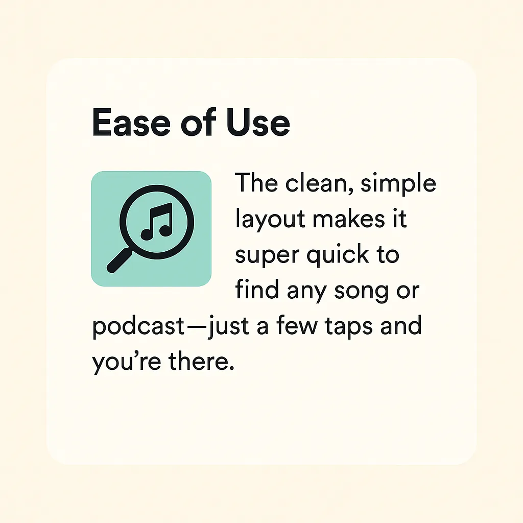 ease of use in spotify premium apk