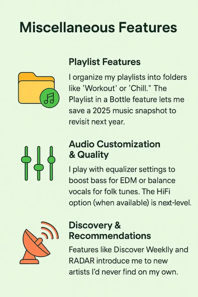 mmiscellaneous feature in spotify apk