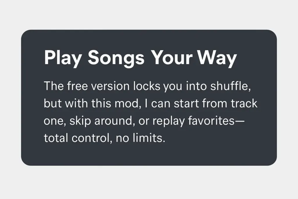 Play song your way with spotify premium apk