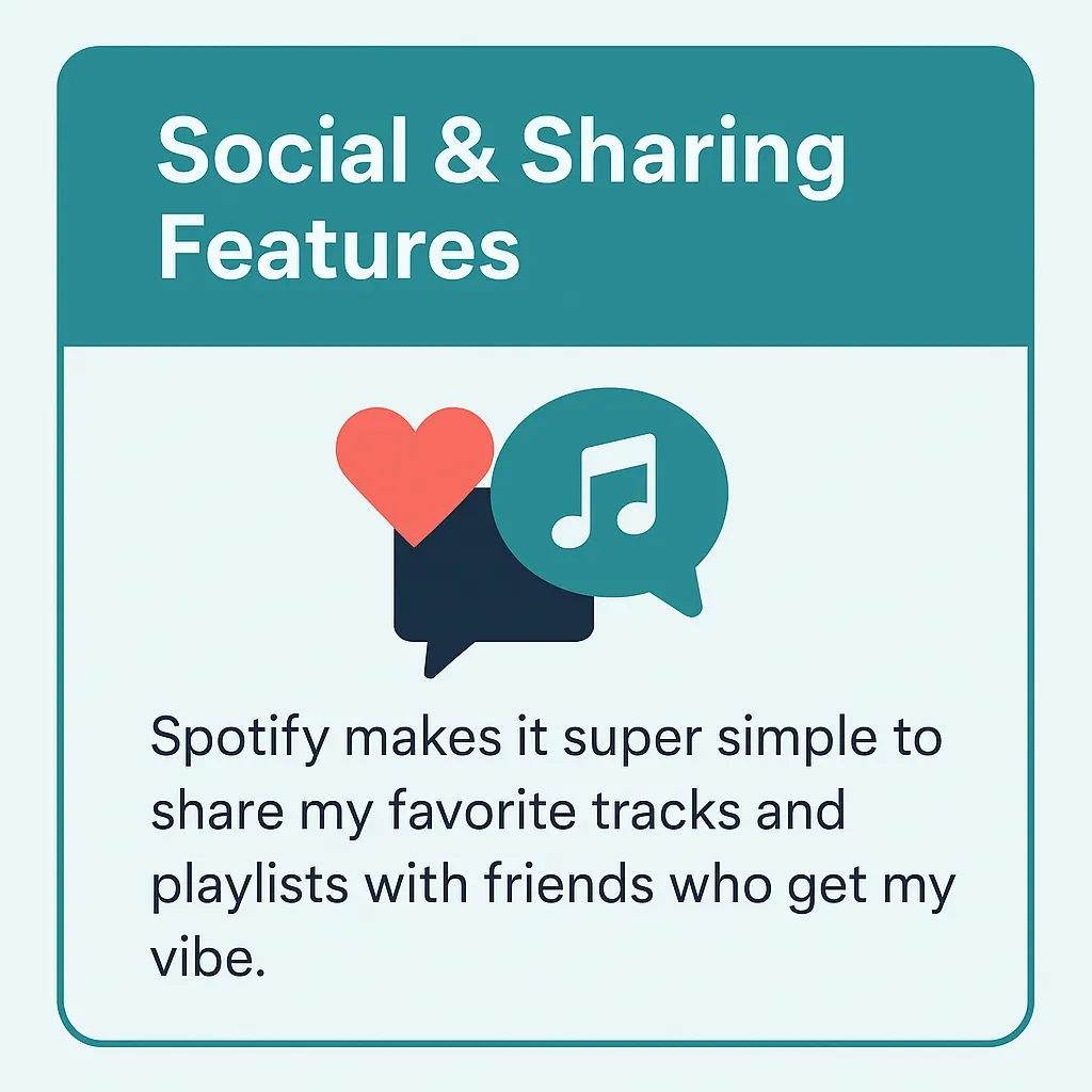 social and sharing features in spotify